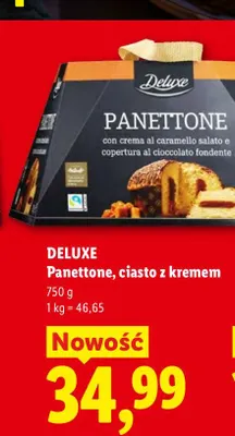 Panettone ciasto z kremem Deluxe promocja w Lidl