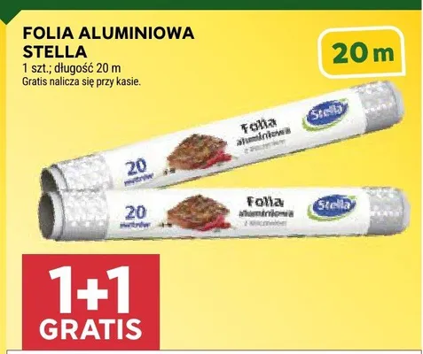 Folia aluminiowa Stella 20m promocja w Stokrotka