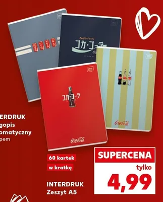Zeszyt a5/16 uv 3 linie Interdruk promocja w Kaufland