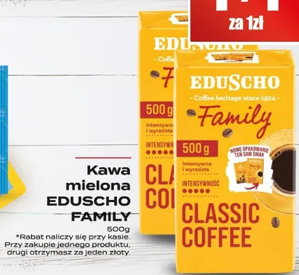 Kawa mielona Eduscho Family promocja w Supeco