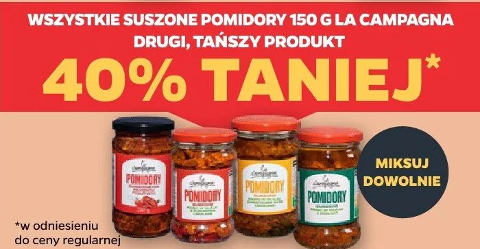 Suszone pomidory promocja w Netto