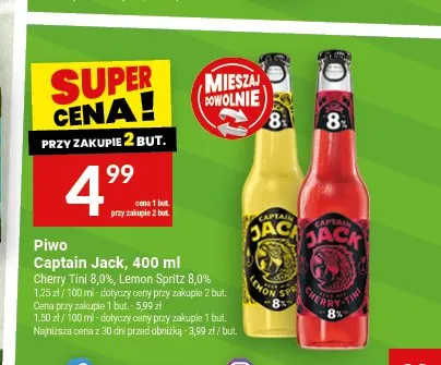 Piwo Captain Jack Lemon Sprite 6,0% promocja w Twój Market