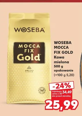 Kawa mielona Woseba Mocca Fix Gold promocja w Kaufland