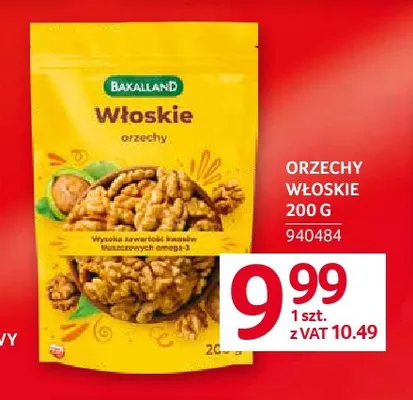 Orzechy włoskie Bakalland promocja w Selgros