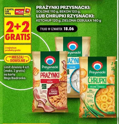 Prażynki Przysnacki Solone promocja w Biedronka
