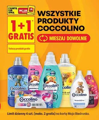 Żel do prania Coccolino promocja w Biedronka
