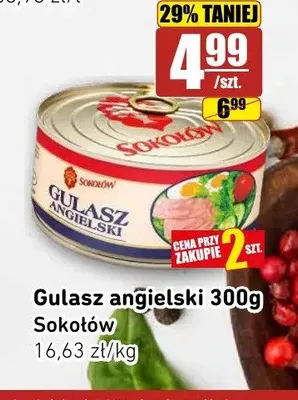 Gulasz angielski Sokołów promocja w API Market