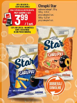 Chrupki Star wybrane rodzaje promocja w POLOmarket