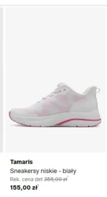 Sneakersy niskie Tamaris biały promocja w Lounge by Zalando