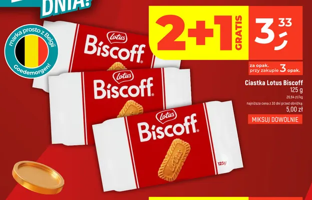 Ciastka Lotus Biscoff promocja w Dealz