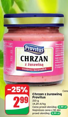 Chrzan z żurawiną  promocja w Dino