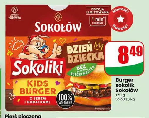 Burger Sokolik Sokołów promocja w Dino