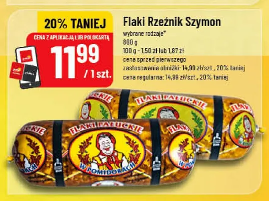 Flaki pałuckie w pomidorach Rzeźnik Szymon promocja w POLOmarket