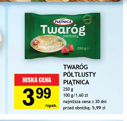 Twaróg półtłusty Piątnica promocja w Gram Market