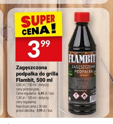 Zagęszczona podpałka do grilla Flambit promocja w Twój Market