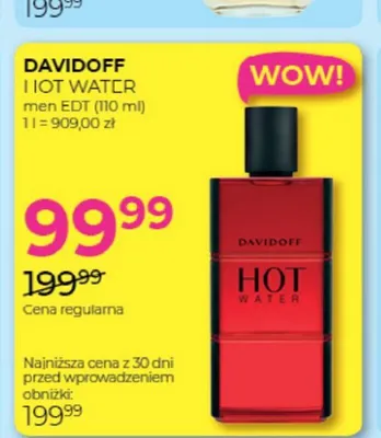 Woda toaletowa męska Davidoff Hot Water promocja w Drogerie Jawa