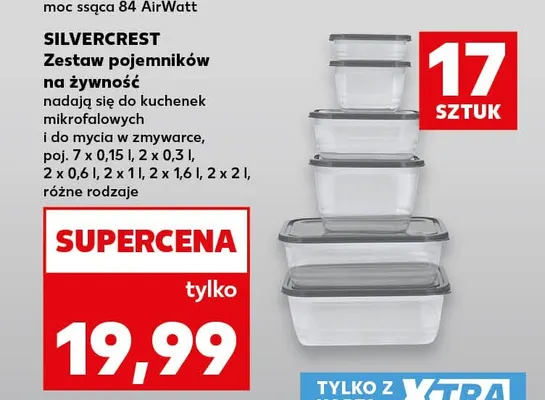 Zestaw pojemników na żywność Silvercrest promocja w Kaufland