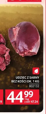 Udziec z sarny bez kości ok. 1 kg Hubertus promocja w Selgros