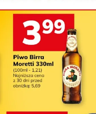 Piwo Birra Moretti 330ml promocja w Hitpol