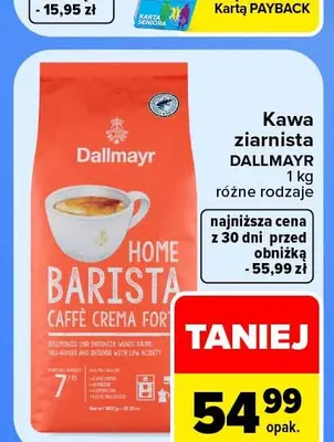 Kawa ziarnista Dallmayr promocja w Carrefour