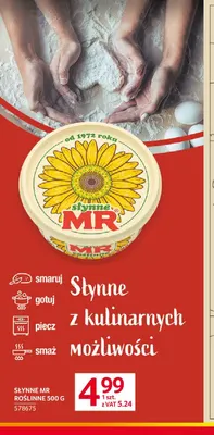 Margaryna Słynne MR Roślinne promocja w Selgros