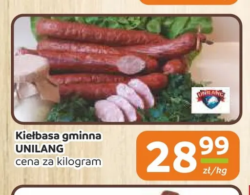 Kiełbasa gminna Unilang promocja w Społem Częstochowa