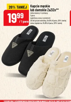 Kapcie damskie ZaZiZo promocja w POLOmarket