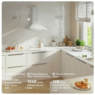 Płyta indukcyjna Beko HII64200FMTW biała promocja w Castorama