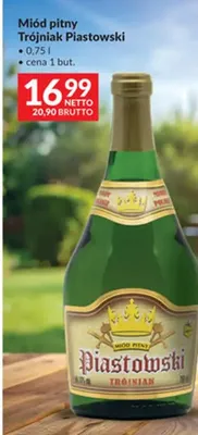 Miód pitny Trójniak Piastowski promocja w Makro