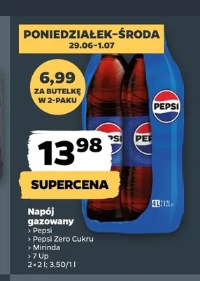 Napój gazowany Pepsi 2-pak promocja w Netto