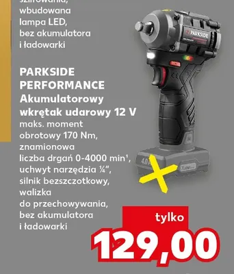 Akumulatorowy wkrętak udarowy Parkside Performance promocja w Kaufland