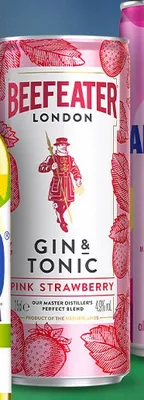 Gin & Tonic Beefeater Pink Strawberry 4,9% promocja w Biedronka
