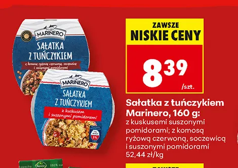 Sałatka z tuńczykiem Marinero z komosą ryżową czerwoną soczewicą i suszonymi pomidorami promocja w Biedronka