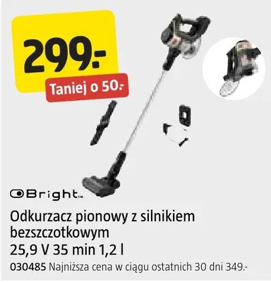 Odkurzacz pionowy z silnikiem bezszczotkowym 25,9 V 35 min 1,2 l promocja w Jula