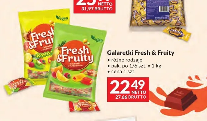 Galaretki Fresh & Fruity Wawel promocja w Makro