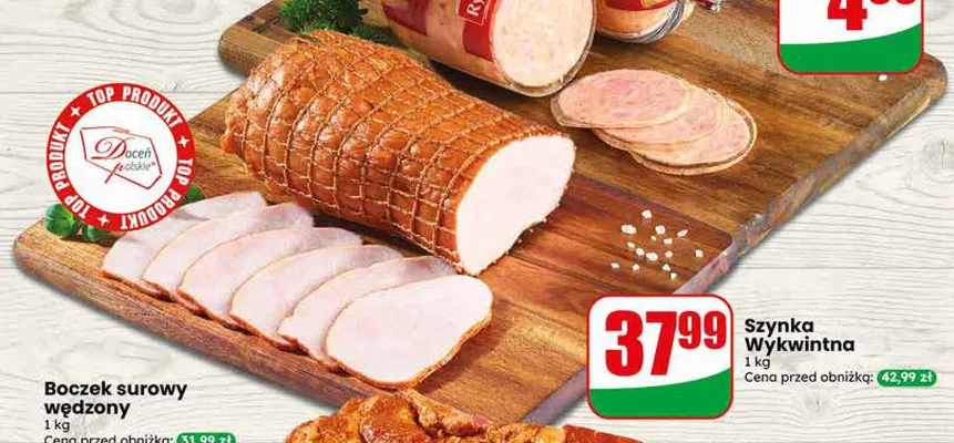 Szynka Wykwintna Agro Rydzyna promocja w Dino