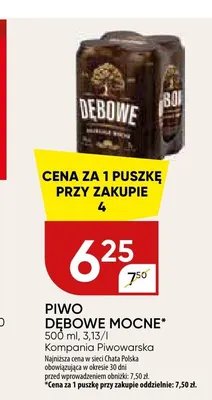 Piwo Dębowe Mocne promocja w Chata Polska