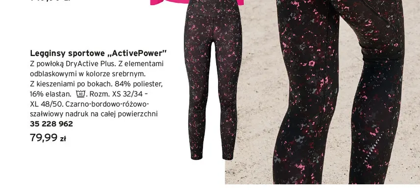 Legginsy sportowe ActivePower promocja w Tchibo