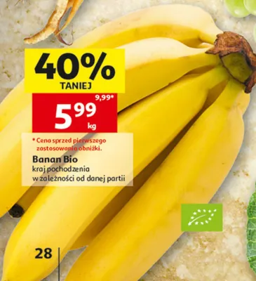 Banan Bio promocja w Auchan