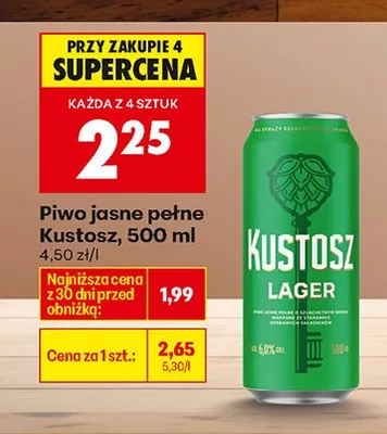 Piwo promocja w Biedronka