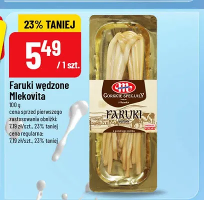 Faruki wędzone Mlekovita promocja w POLOmarket