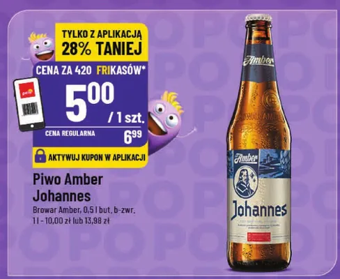Piwo Amber Johannes promocja w POLOmarket