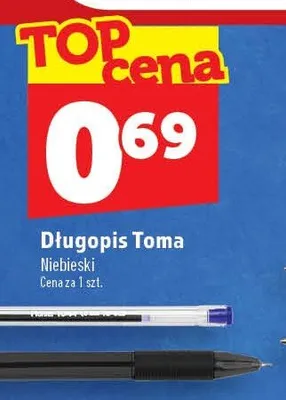 Długopis Toma niebieski promocja w TOPAZ