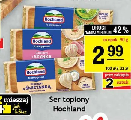 Ser topiony Hochland z szynką promocja w Gram Market