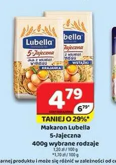 Makaron 5-jajeczny Lubella krajanka promocja w Delfin
