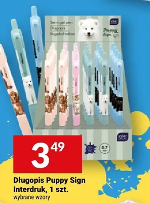 Długopis Puppy Sign Interdruk promocja w Twój Market