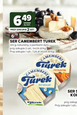 Ser Camembert Turek z pestkami dyni promocja w Stokrotka