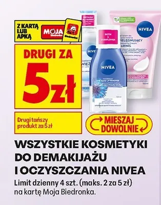 Dwufazowy płyn do demakijażu oczu Nivea promocja w Biedronka