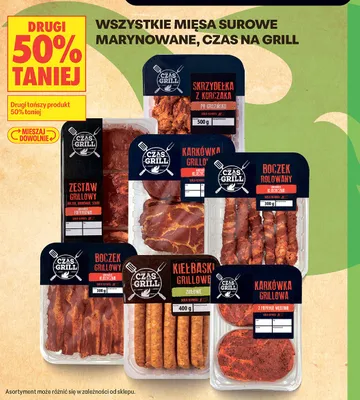Mięsa surowe marynowane Czas na Grill promocja w Biedronka