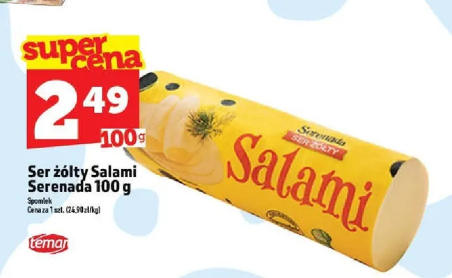 Ser żółty Salami Serenada promocja w TOPAZ